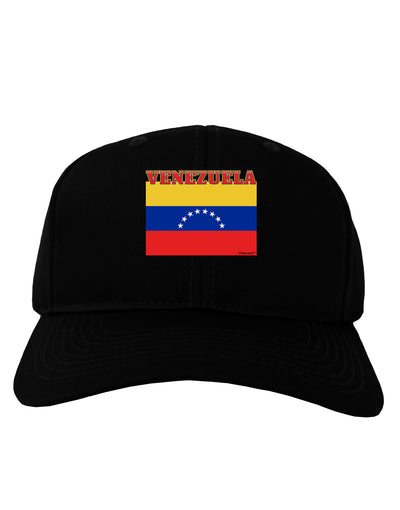 Venezuela Flag Adult Dark Baseball Cap Hat-Baseball Cap-TooLoud-Black-One Size-Davson Sales