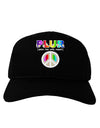 PLUR Rainbow Adult Dark Baseball Cap Hat-Baseball Cap-TooLoud-Black-One Size-Davson Sales