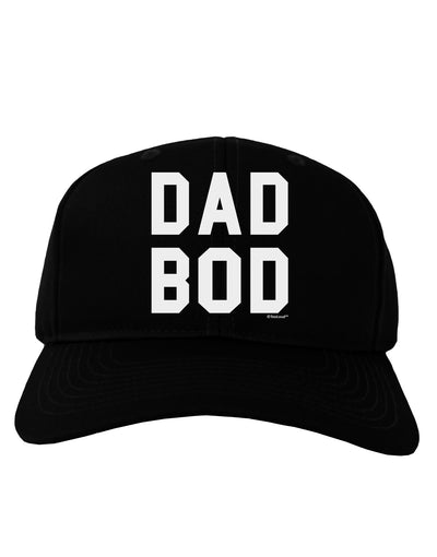 Dad Bod Design Adult Dark Baseball Cap Hat by TooLoud-Baseball Cap-TooLoud-Black-One Size-Davson Sales