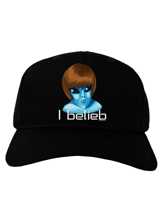 Extraterrestial - I Belieb Adult Dark Baseball Cap Hat by TooLoud-Baseball Cap-TooLoud-Black-One Size-Davson Sales