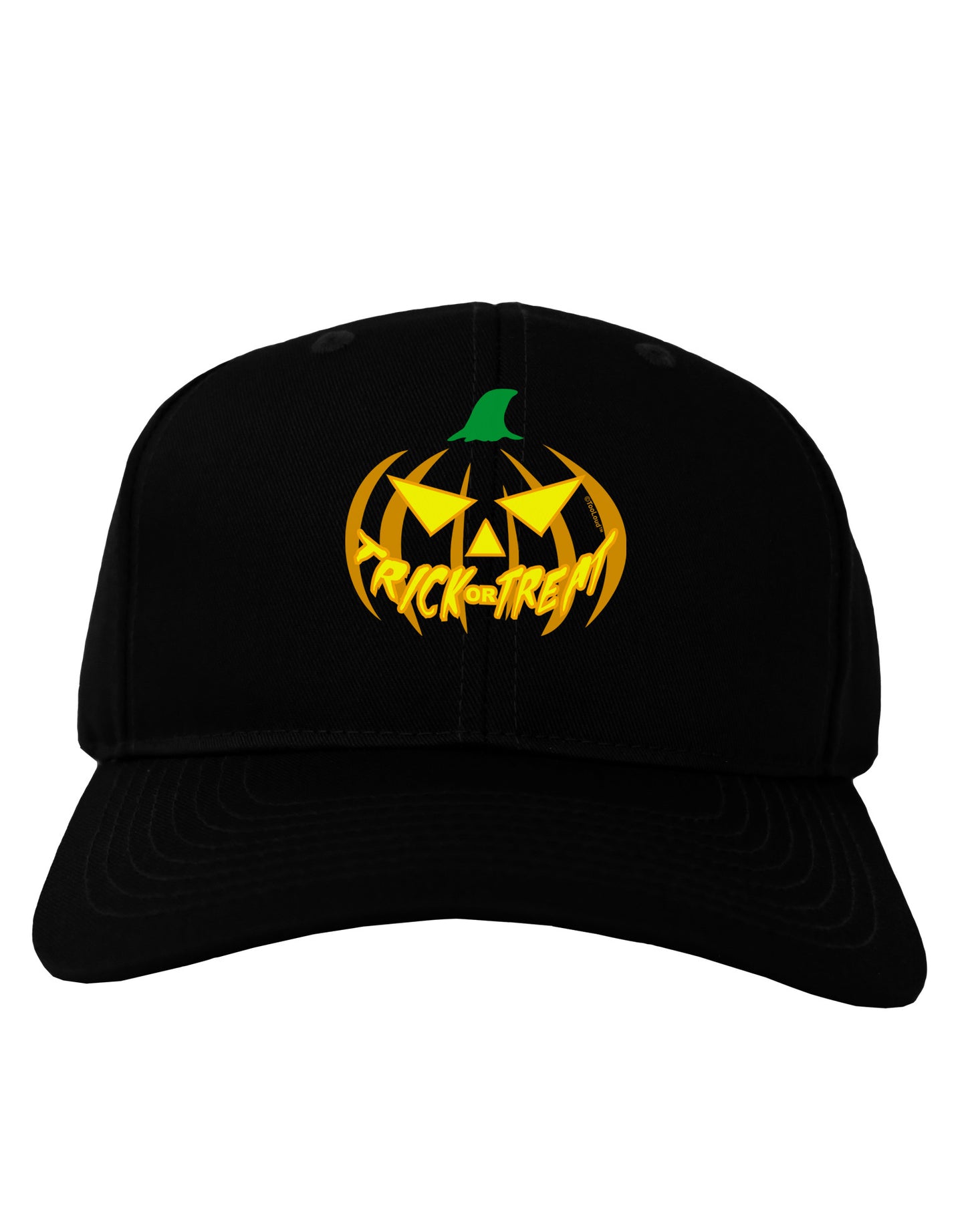 Trick or Treat Jack Yellow Adult Dark Baseball Cap Hat-Baseball Cap-TooLoud-Black-One Size-Davson Sales