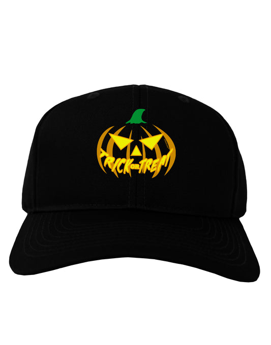 Trick or Treat Jack Yellow Adult Dark Baseball Cap Hat-Baseball Cap-TooLoud-Black-One Size-Davson Sales