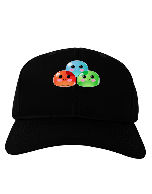 Cute RPG Slime - Trio Adult Dark Baseball Cap Hat by TooLoud-Baseball Cap-TooLoud-Black-One Size-Davson Sales