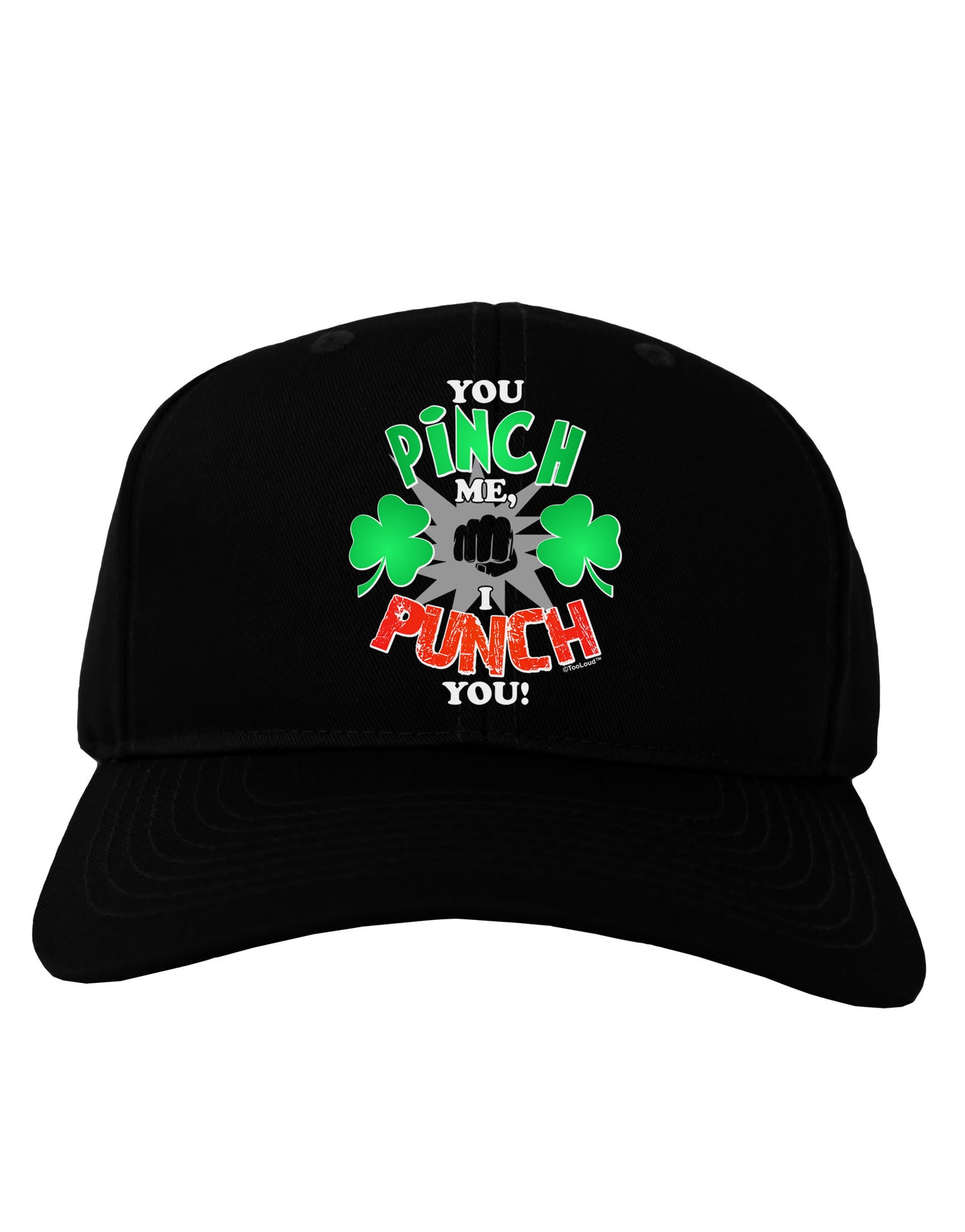 You Pinch Me I Punch You Adult Dark Baseball Cap Hat-Baseball Cap-TooLoud-Black-One Size-Davson Sales