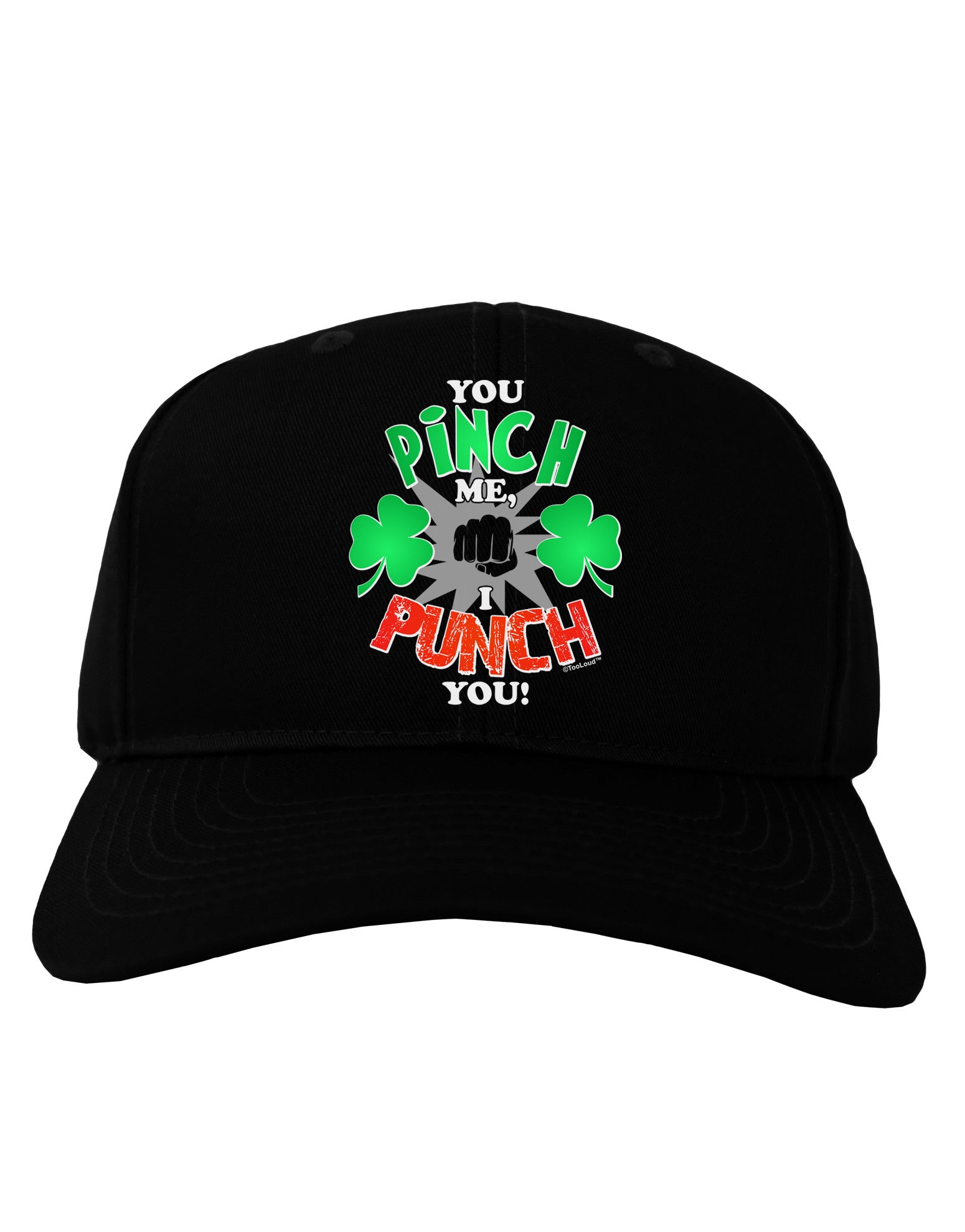 You Pinch Me I Punch You Adult Dark Baseball Cap Hat-Baseball Cap-TooLoud-Black-One Size-Davson Sales