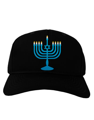 Hanukkah Menorah Adult Dark Baseball Cap Hat-Baseball Cap-TooLoud-Black-One Size-Davson Sales