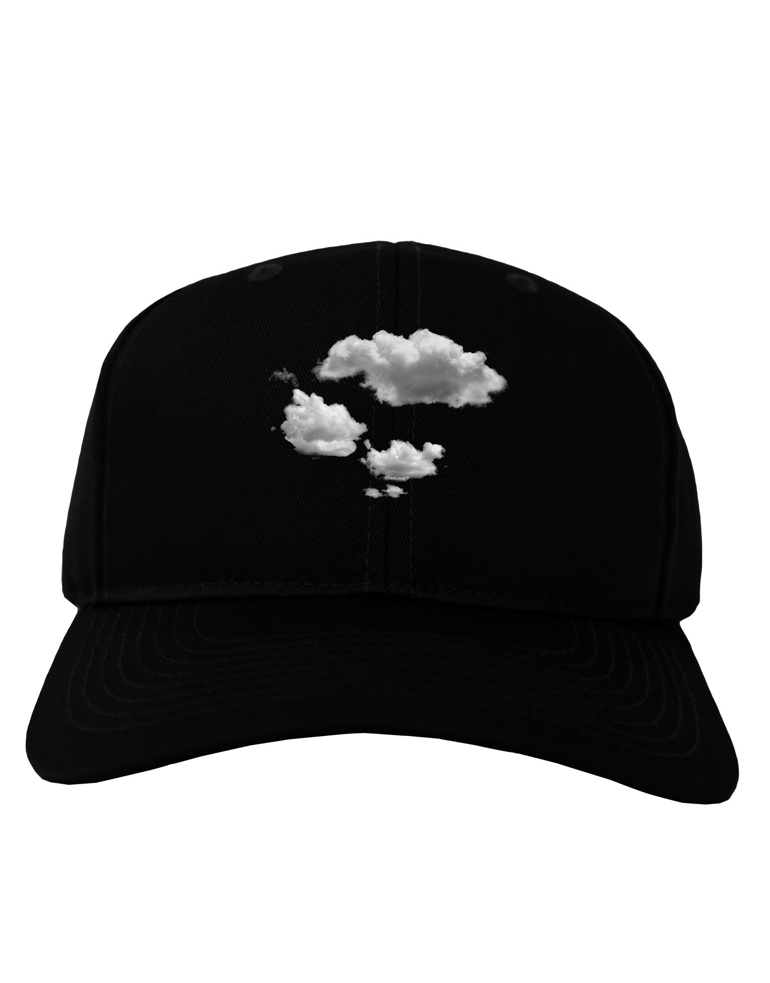 Inverted Puffy Clouds Adult Dark Baseball Cap Hat-Baseball Cap-TooLoud-Black-One Size-Davson Sales