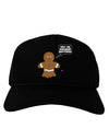 Not My Gumdrop Buttons Gingerbread Man Christmas Adult Dark Baseball Cap Hat-Baseball Cap-TooLoud-Black-One Size-Davson Sales