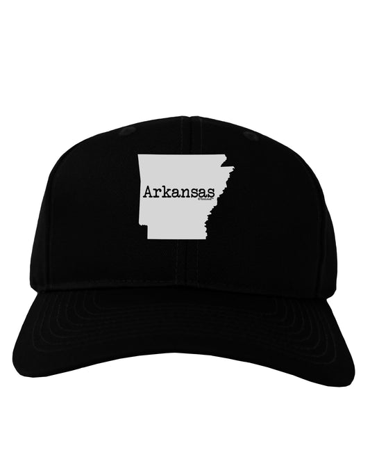 Arkansas - United States Shape Adult Dark Baseball Cap Hat by TooLoud-Baseball Cap-TooLoud-Black-One Size-Davson Sales