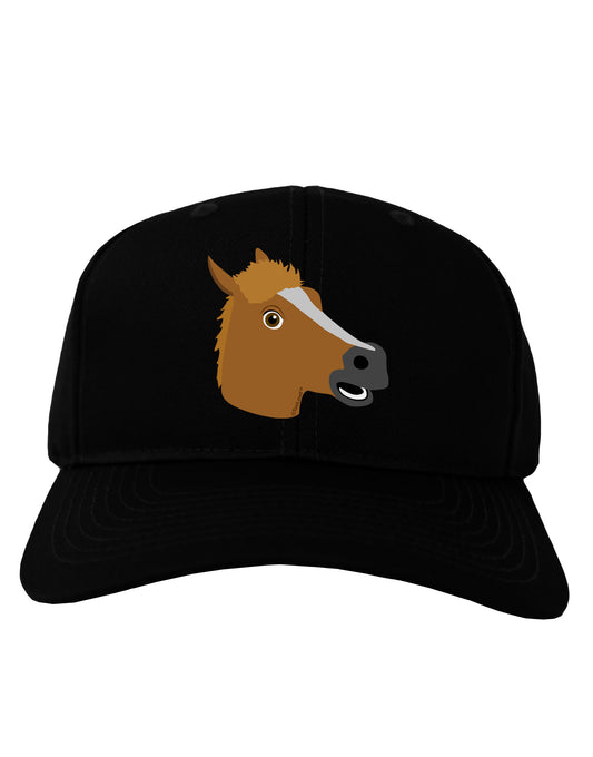 Silly Cartoon Horse Head Adult Dark Baseball Cap Hat-Baseball Cap-TooLoud-Black-One Size-Davson Sales