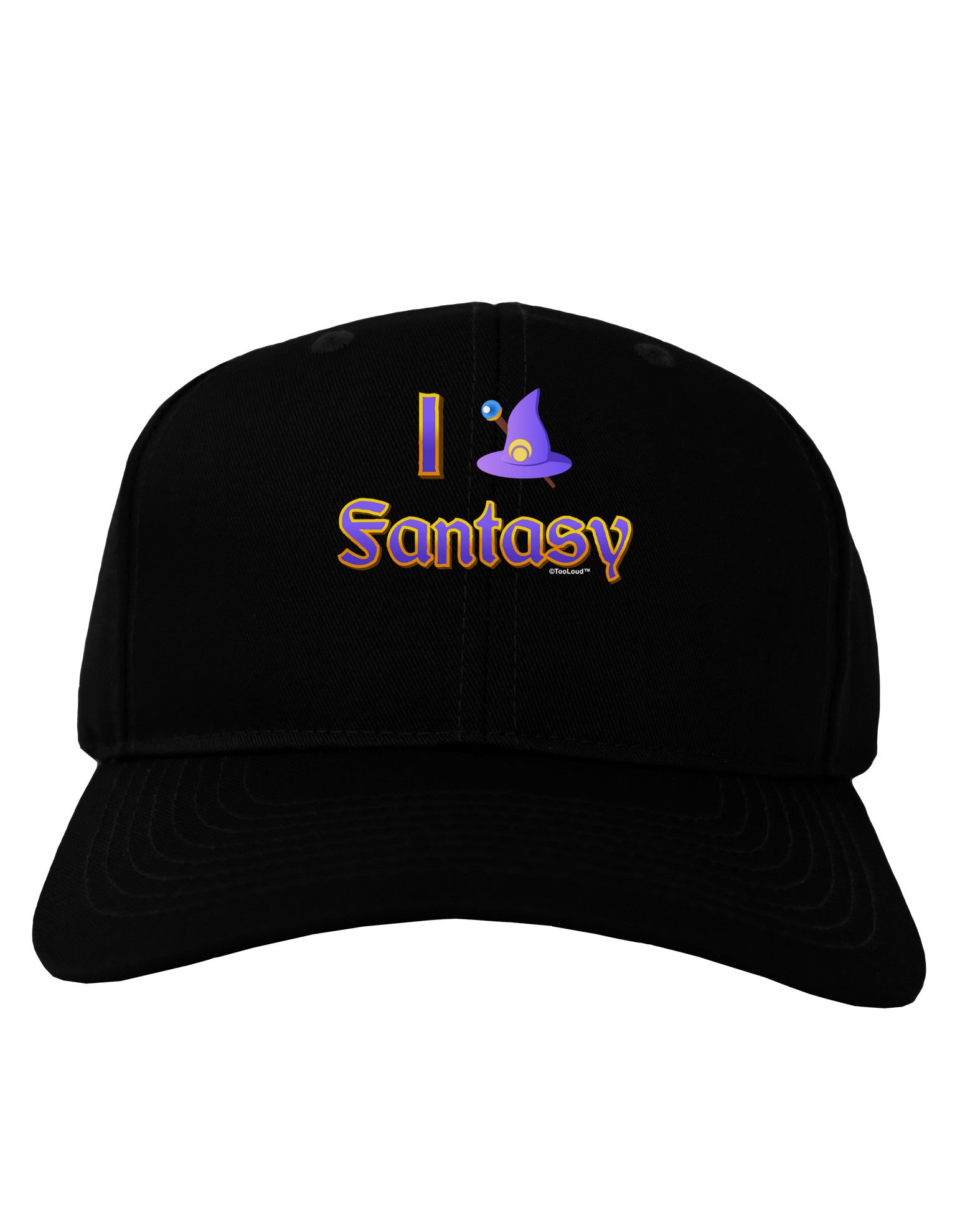 I Love Fantasy Adult Dark Baseball Cap Hat-Baseball Cap-TooLoud-Black-One Size-Davson Sales