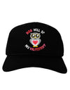 Hoo Will Be My Valentine Adult Dark Baseball Cap Hat-Baseball Cap-TooLoud-Black-One Size-Davson Sales