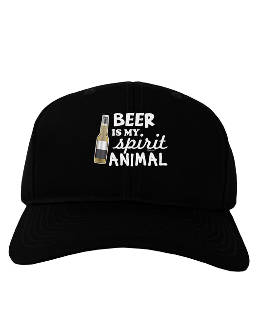 Beer Is My Spirit Animal Adult Dark Baseball Cap Hat-Baseball Cap-TooLoud-Black-One Size-Davson Sales