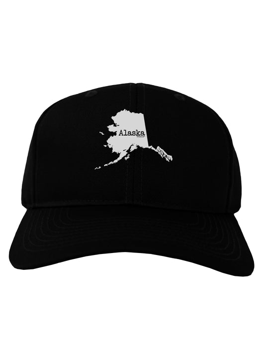 Alaska - United States Shape Adult Dark Baseball Cap Hat by TooLoud-Baseball Cap-TooLoud-Black-One Size-Davson Sales