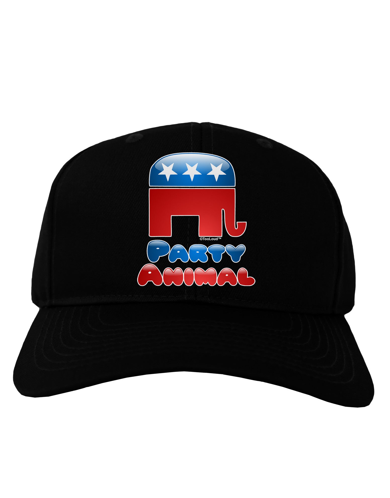 Republican Party Animal Adult Dark Baseball Cap Hat-Baseball Cap-TooLoud-Black-One Size-Davson Sales
