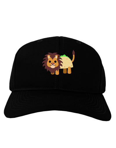 Cute Taco Lion Adult Dark Baseball Cap Hat-Baseball Cap-TooLoud-Black-One Size-Davson Sales