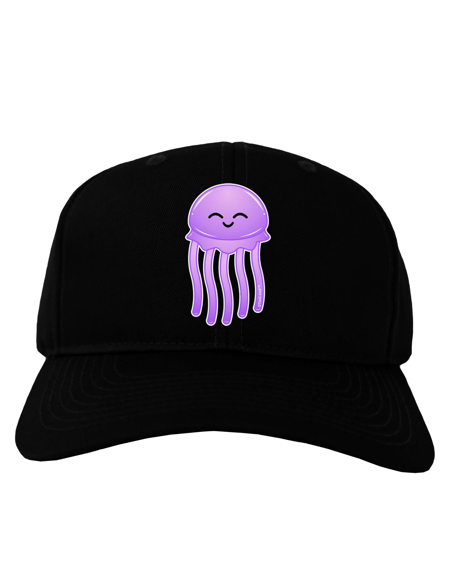 Cute Jellyfish Adult Dark Baseball Cap Hat by TooLoud-Baseball Cap-TooLoud-Black-One Size-Davson Sales