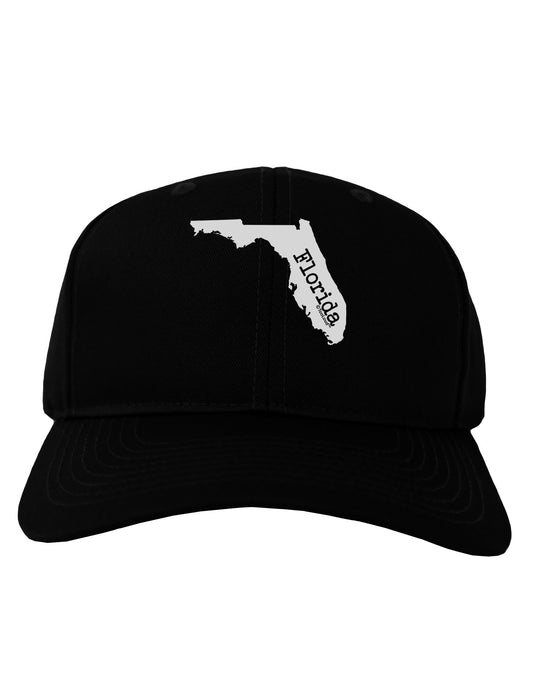 Florida - United States Shape Adult Dark Baseball Cap Hat by TooLoud-Baseball Cap-TooLoud-Black-One Size-Davson Sales