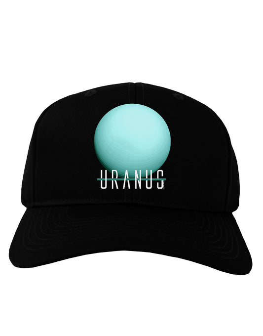 Planet Uranus Text Adult Dark Baseball Cap Hat-Baseball Cap-TooLoud-Black-One Size-Davson Sales