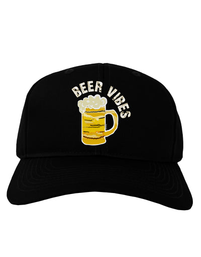 Beer Vibes Adult Dark Baseball Cap Hat-Baseball Cap-TooLoud-Black-One-Size-Fits-Most-Davson Sales