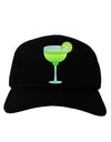 Green Margarita with Lime - Cinco de Mayo Adult Dark Baseball Cap Hat by TooLoud-Baseball Cap-TooLoud-Black-One Size-Davson Sales