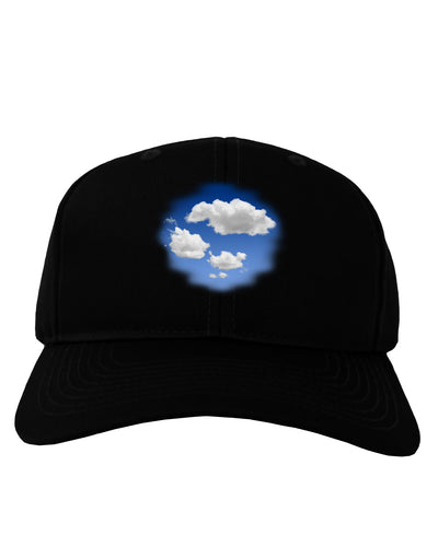 Blue Sky Puffy Clouds Adult Dark Baseball Cap Hat-Baseball Cap-TooLoud-Black-One Size-Davson Sales