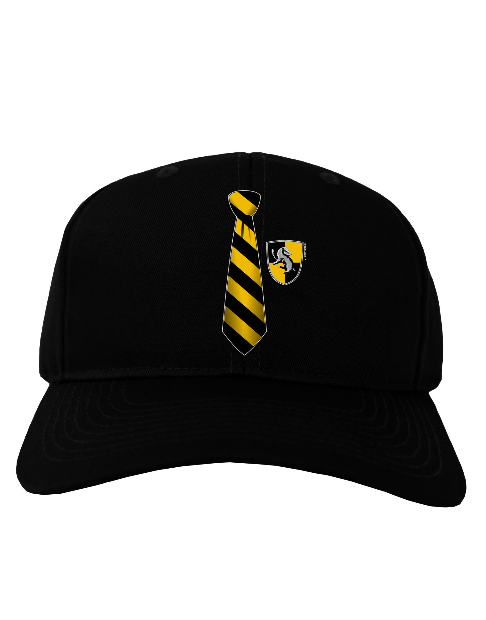 TooLoud Wizard Tie Yellow and Black Adult Dark Baseball Cap Hat-Baseball Cap-TooLoud-Black-One Size-Davson Sales