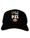 Eat Your Pie Adult Dark Baseball Cap Hat-Baseball Cap-TooLoud-Black-One Size-Davson Sales