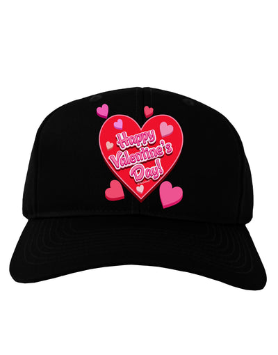 Happy Valentine's Day Romantic Hearts Adult Dark Baseball Cap Hat-Baseball Cap-TooLoud-Black-One Size-Davson Sales