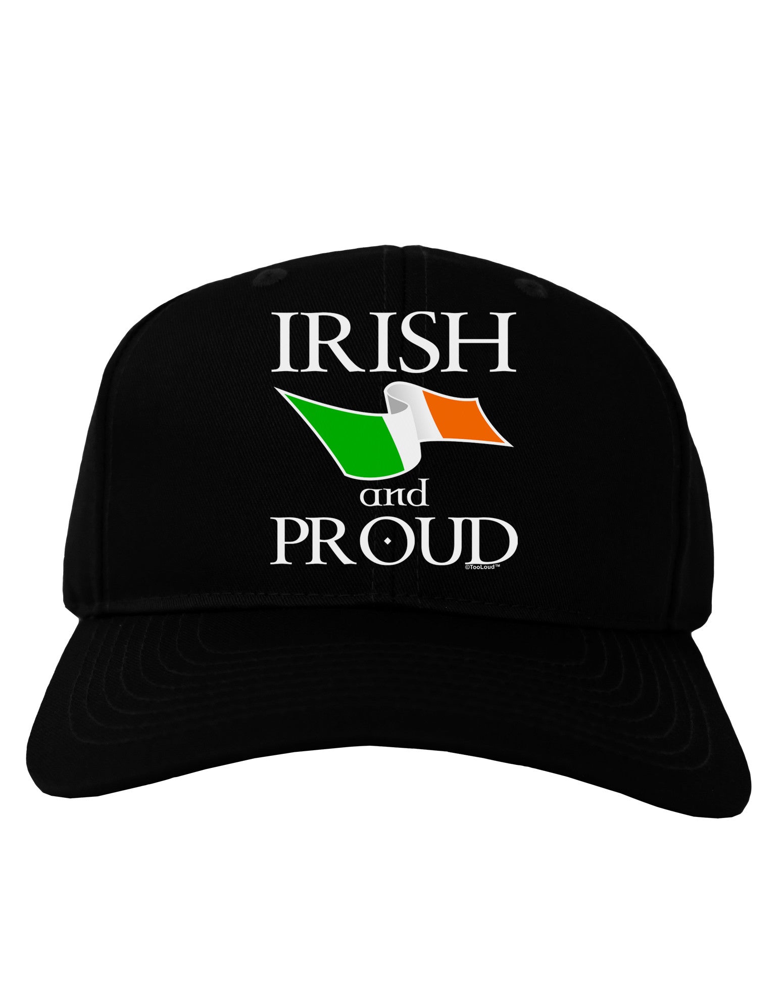 Irish and Proud Adult Dark Baseball Cap Hat-Baseball Cap-TooLoud-Black-One Size-Davson Sales