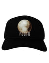 Planet Pluto Text Dark Adult Dark Baseball Cap Hat-Baseball Cap-TooLoud-Black-One Size-Davson Sales