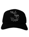 Personalized Mr and Mrs -Name- Established -Date- Design Adult Dark Baseball Cap Hat-Baseball Cap-TooLoud-Black-One Size-Davson Sales