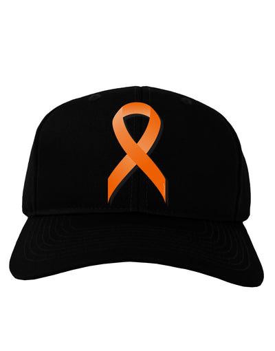 Leukemia Awareness Ribbon - Orange Adult Dark Baseball Cap Hat-Baseball Cap-TooLoud-Black-One Size-Davson Sales