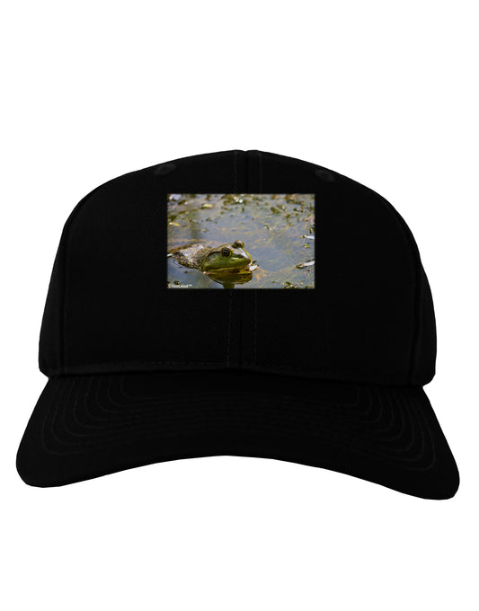 Bullfrog In Water Adult Dark Baseball Cap Hat by TooLoud-Baseball Cap-TooLoud-Black-One Size-Davson Sales
