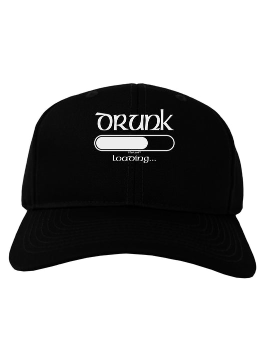 Drunk Loading Bar Adult Dark Baseball Cap Hat by TooLoud-Baseball Cap-TooLoud-Black-One Size-Davson Sales