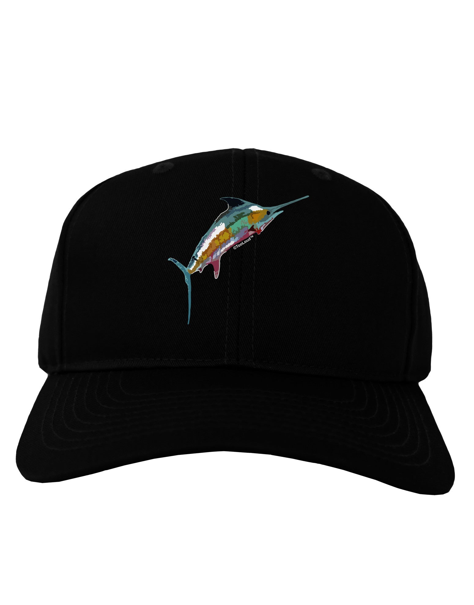 Colorful Vector Swordfish Adult Dark Baseball Cap Hat-Baseball Cap-TooLoud-Black-One Size-Davson Sales