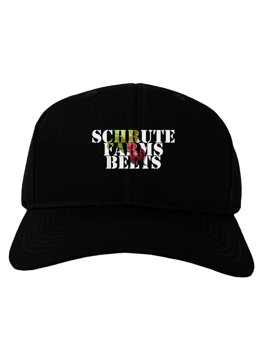 Schrute Farms Beets Adult Dark Baseball Cap Hat by TooLoud-Baseball Cap-TooLoud-Black-One Size-Davson Sales