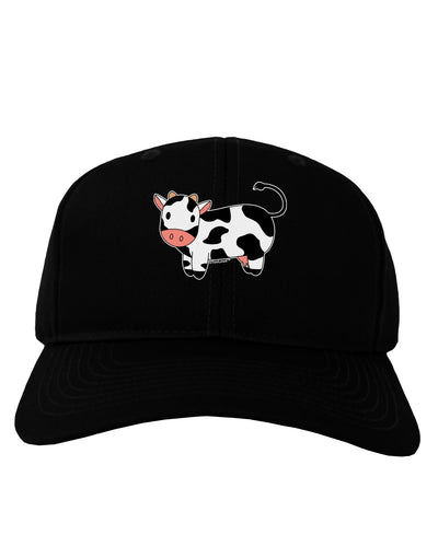 Cute Cow Adult Dark Baseball Cap Hat-Baseball Cap-TooLoud-Black-One Size-Davson Sales