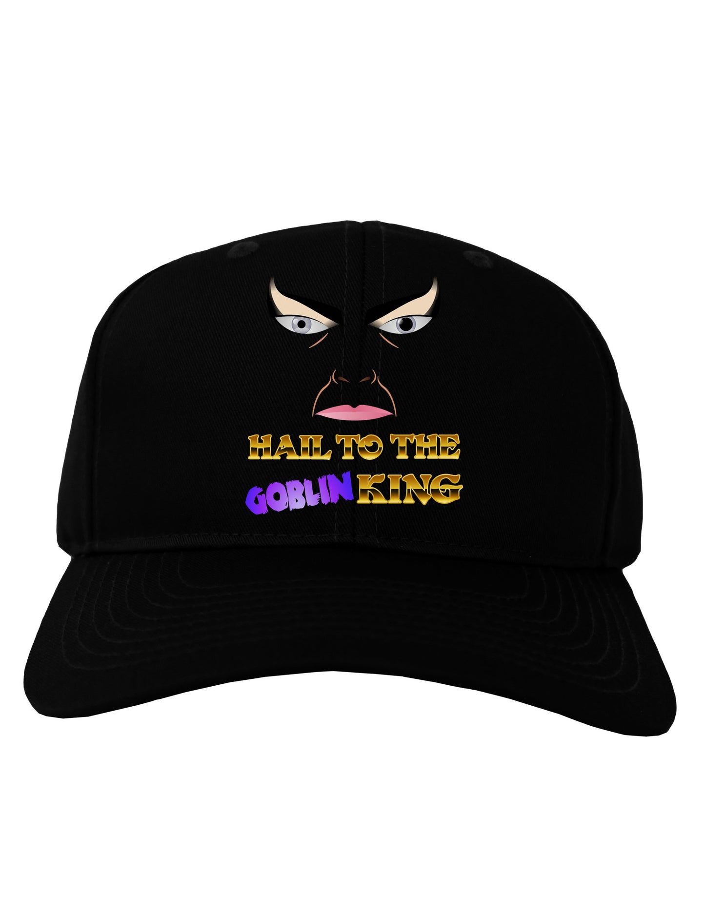 Hail to the Goblin King Adult Dark Baseball Cap Hat-Baseball Cap-TooLoud-Black-One Size-Davson Sales