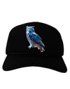 Colorful Great Horned Owl Adult Dark Baseball Cap Hat-Baseball Cap-TooLoud-Black-One Size-Davson Sales