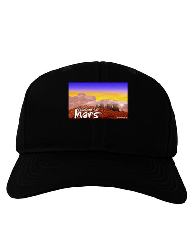Welcome to Mars Adult Dark Baseball Cap Hat-Baseball Cap-TooLoud-Black-One Size-Davson Sales