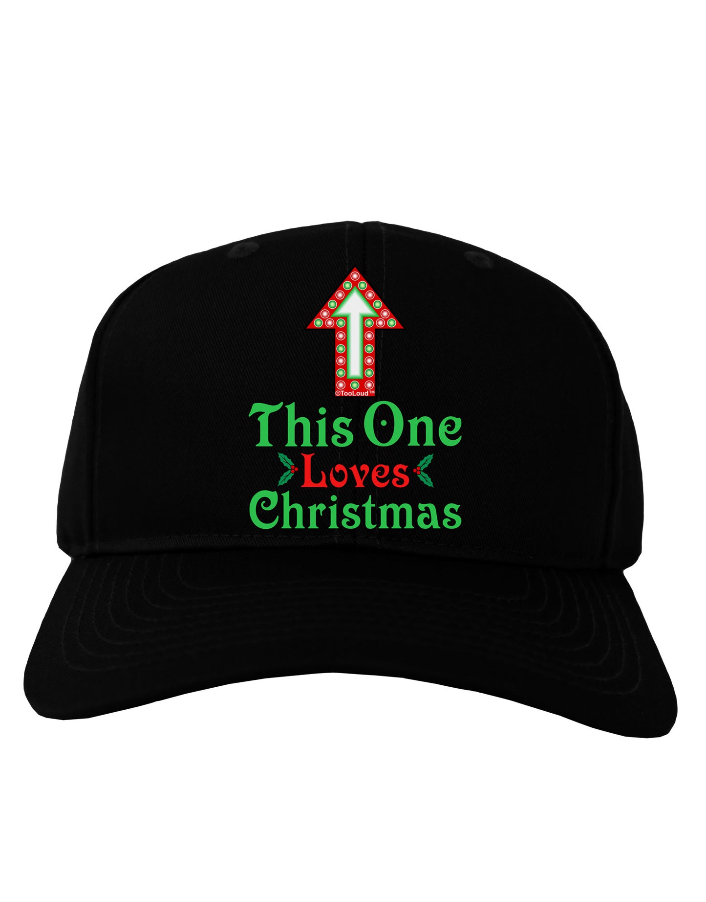 This One Loves Christmas Cute Adult Dark Baseball Cap Hat-Baseball Cap-TooLoud-Black-One Size-Davson Sales
