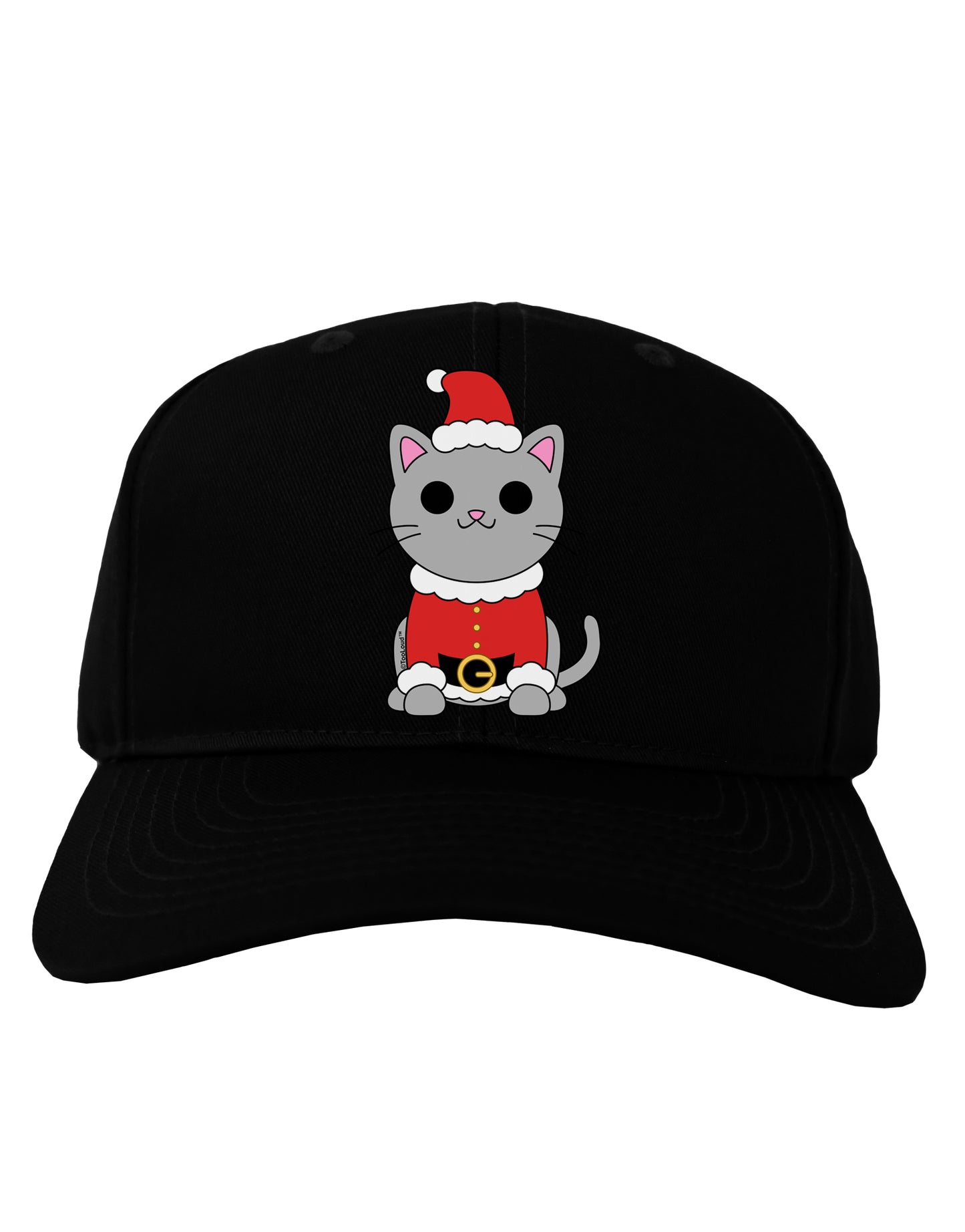 Mr. Whiskerton Santa Suit - Christmas Adult Dark Baseball Cap Hat by TooLoud-Baseball Cap-TooLoud-Black-One Size-Davson Sales