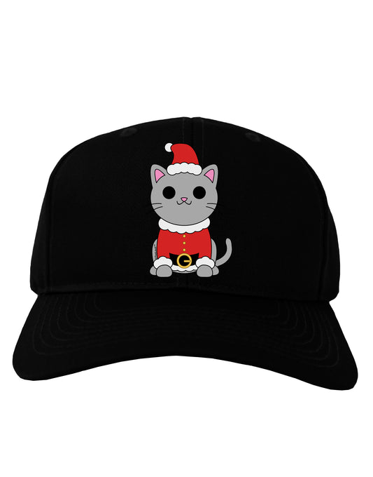 Mr. Whiskerton Santa Suit - Christmas Adult Dark Baseball Cap Hat by TooLoud-Baseball Cap-TooLoud-Black-One Size-Davson Sales