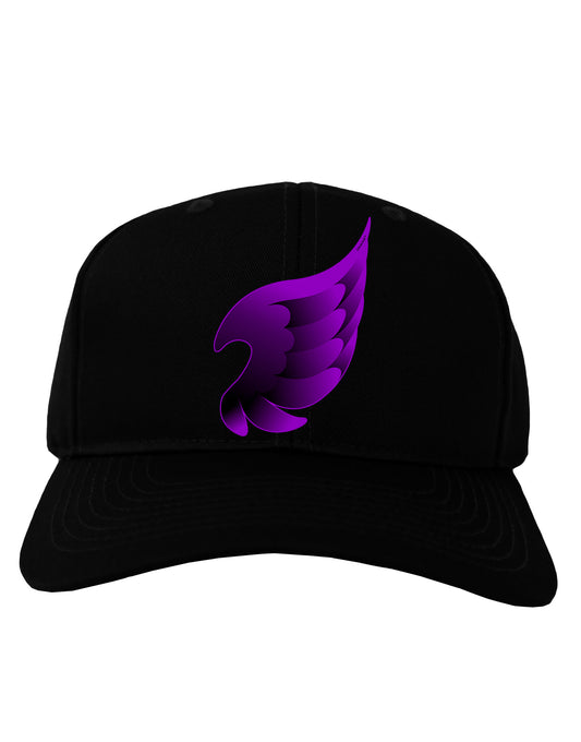 Cute Single Dark Angel Wing Black and Purple Adult Dark Baseball Cap Hat-Baseball Cap-TooLoud-Black-One Size-Davson Sales