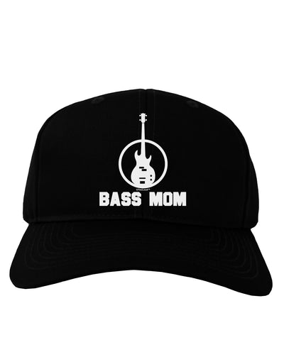 Bass Mom - Mother's Day Design Adult Dark Baseball Cap Hat-Baseball Cap-TooLoud-Black-One Size-Davson Sales