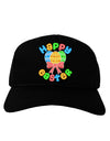 Happy Easter Easter Eggs Adult Dark Baseball Cap Hat by TooLoud