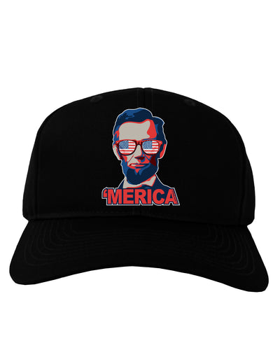 Lincoln Merica Adult Dark Baseball Cap Hat-Baseball Cap-TooLoud-Black-One Size-Davson Sales