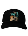 God put Angels on Earth and called them Cowboys Adult Baseball Cap Hat-Baseball Cap-TooLoud-Black-One-Size-Fits-Most-Davson Sales