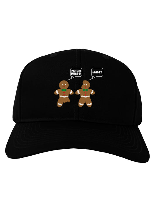 Funny Gingerbread Conversation Christmas Adult Dark Baseball Cap Hat-Baseball Cap-TooLoud-Black-One Size-Davson Sales